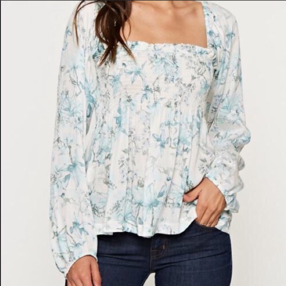 Floral babydoll boutique top